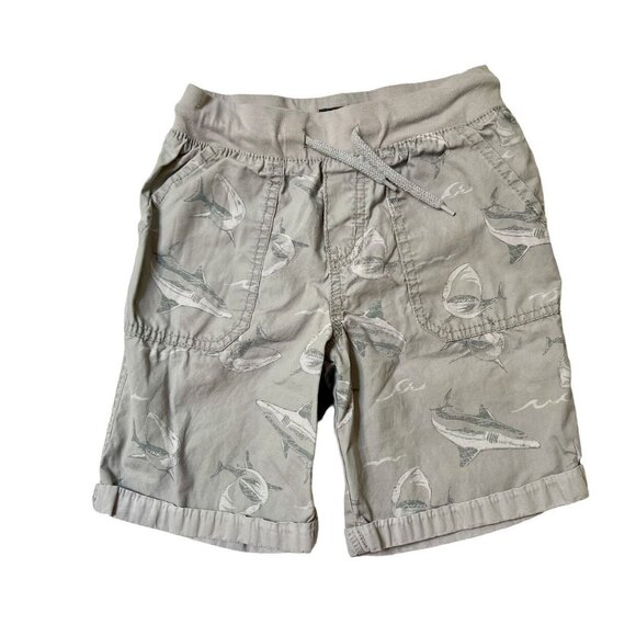 OshKosh Shark Print Shorts Size 5T - Picture 1 of 6